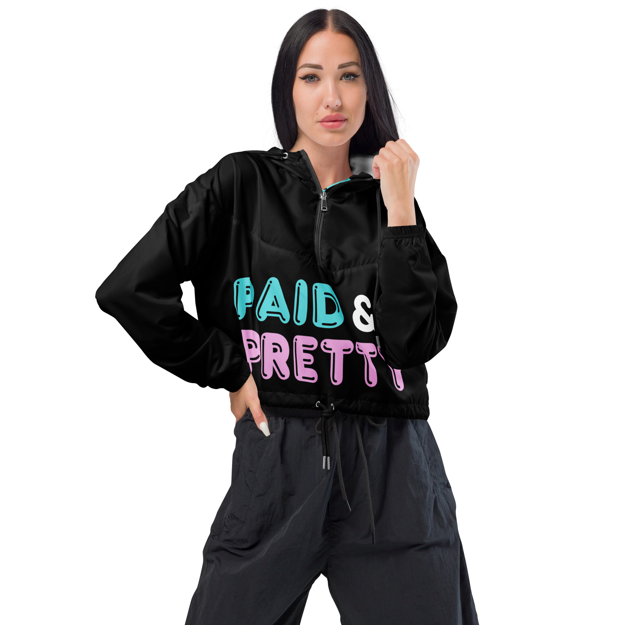 Paid & Pretty Cropped Windbreaker - Image 3
