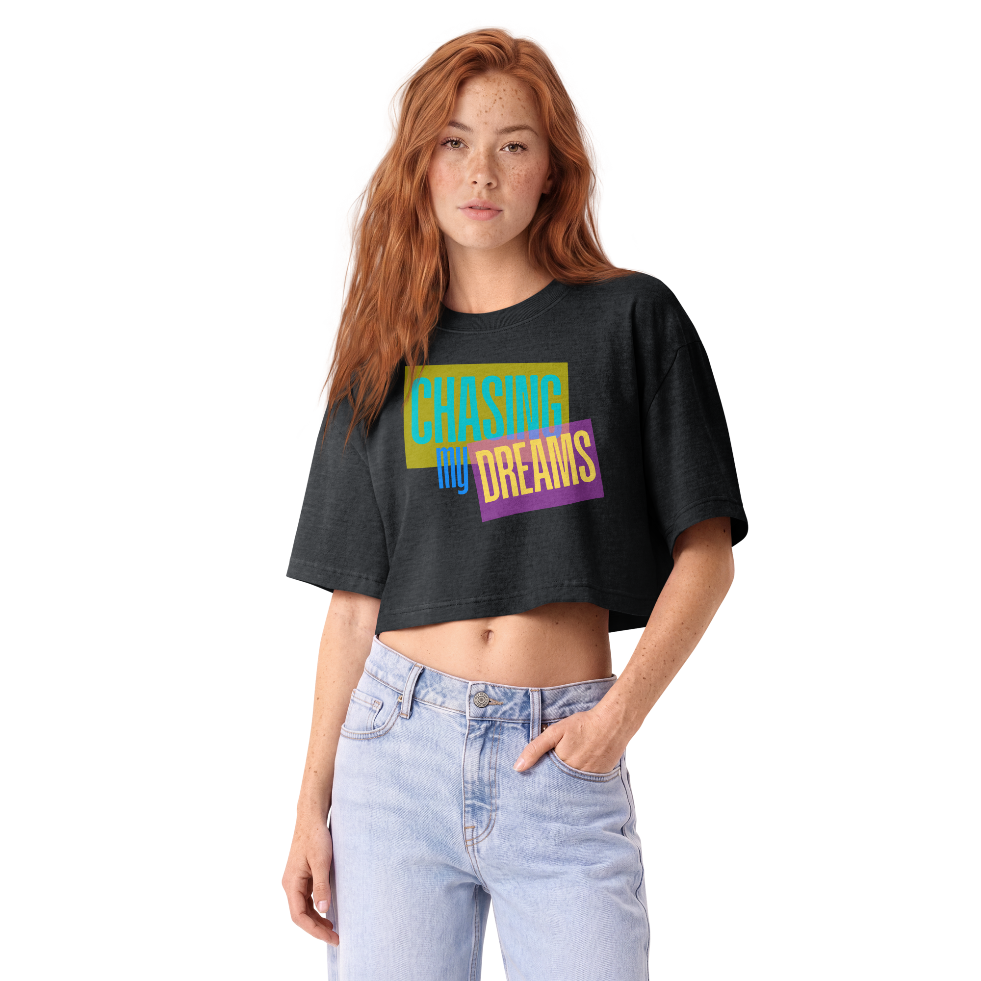 Chasing My Dreams Crop Tee - Image 3